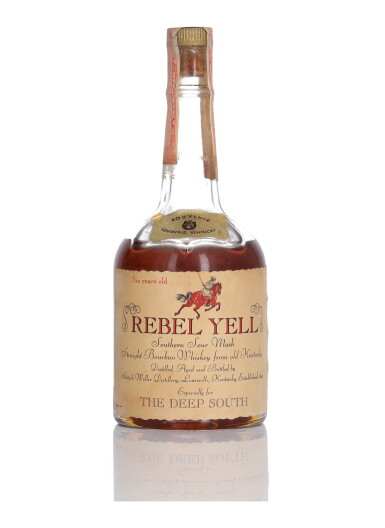 View full screen - View 1 of Lot 280. Rebel Yell 6 Year Old 90 Proof 1964 (1 Half-Pint).