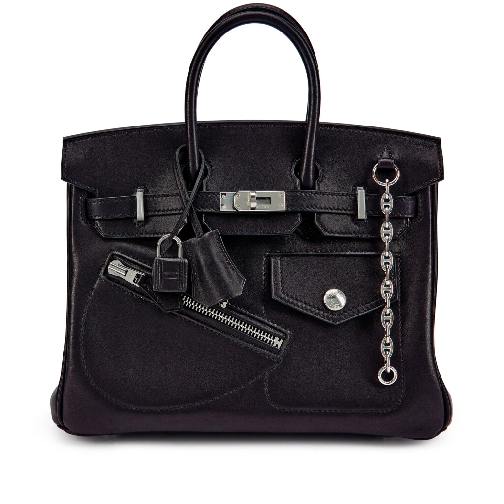 Voir en plein écran - Voir 1 du lot 5428. Limited Edition Black Volupto Rock Birkin 25 Palladium Hardware, 2023.