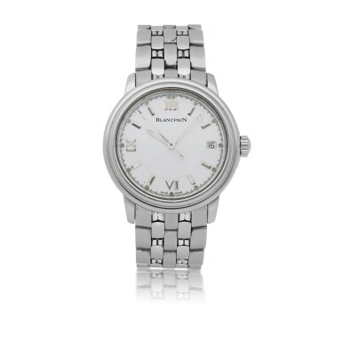 View full screen - View 1 of Lot 207. BLANCPAIN | LEMAN STAINLESS STEEL WRISTWATCH WITH DATE AND BRACELET CIRCA 2005.