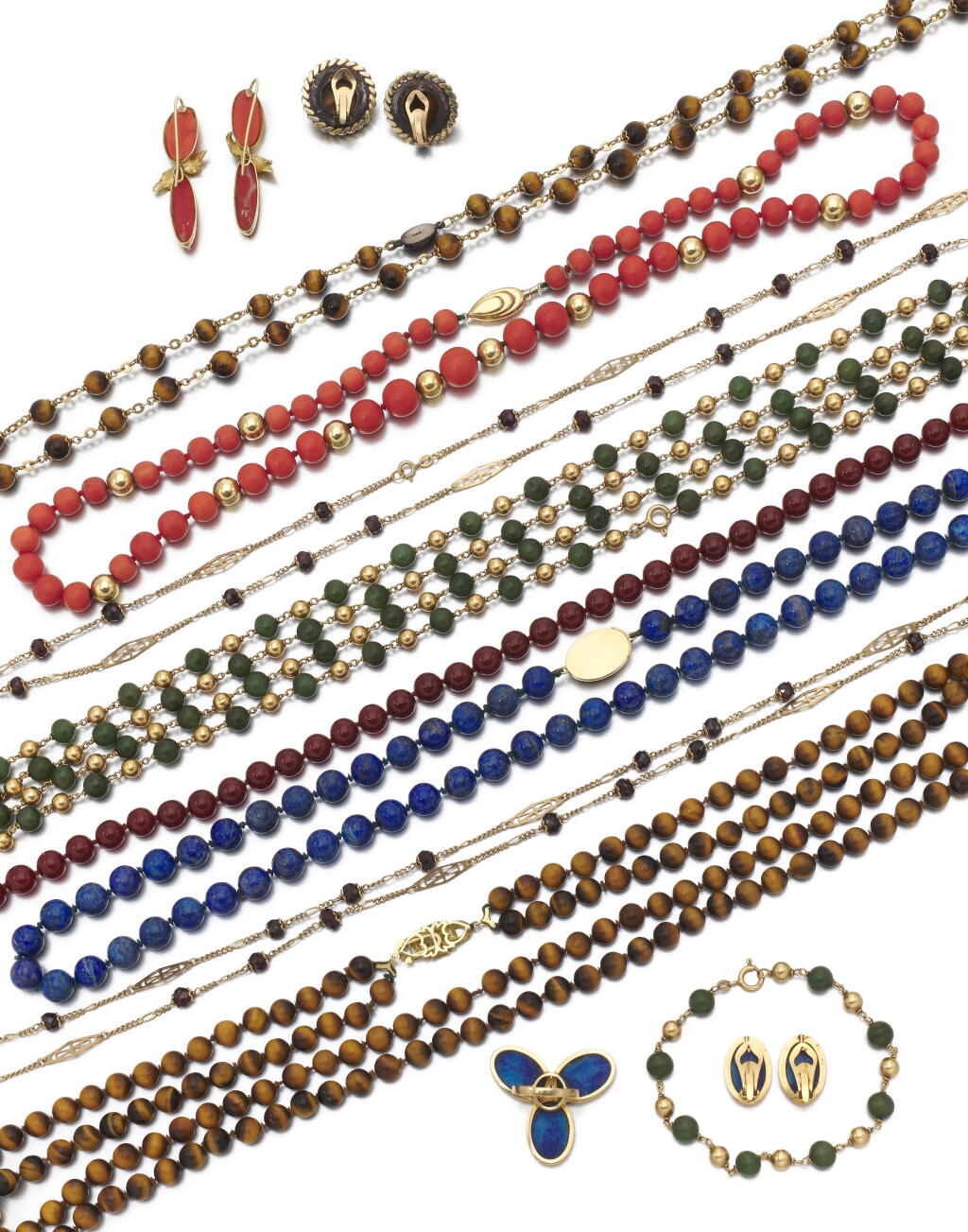 View full screen - View 1 of Lot 133. Collection of jewels | Collezione di gioielli .