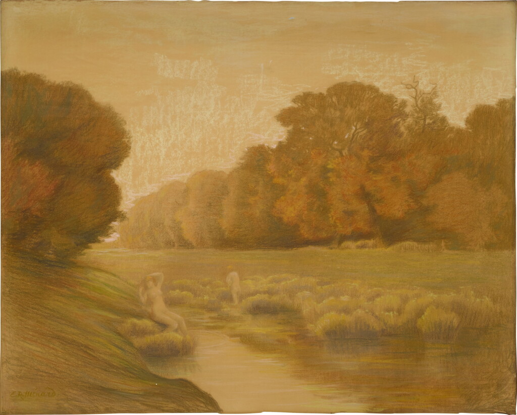 View full screen - View 1 of Lot 354. Nymphs by a Stream.