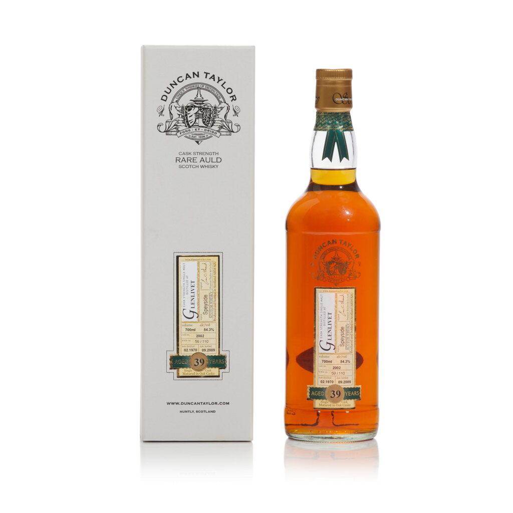 View full screen - View 1 of Lot 52. Glenlivet Duncan Taylor Rare Auld 39 Year Old 54.3 abv 1970 (1 BT70).