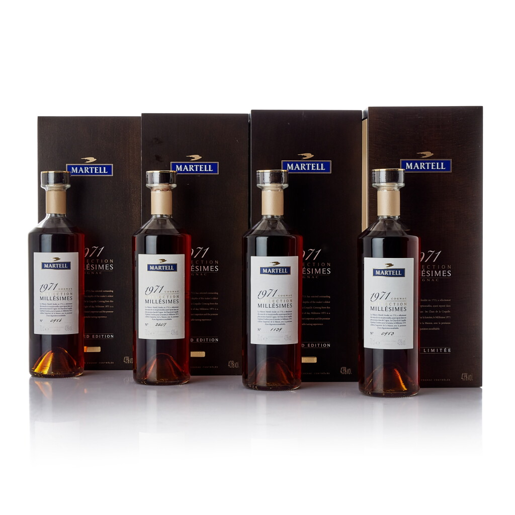 View full screen - View 1 of Lot 5103. Martell 1971 Collections Millesimes 43.0 abv 1971 (4 BT70).