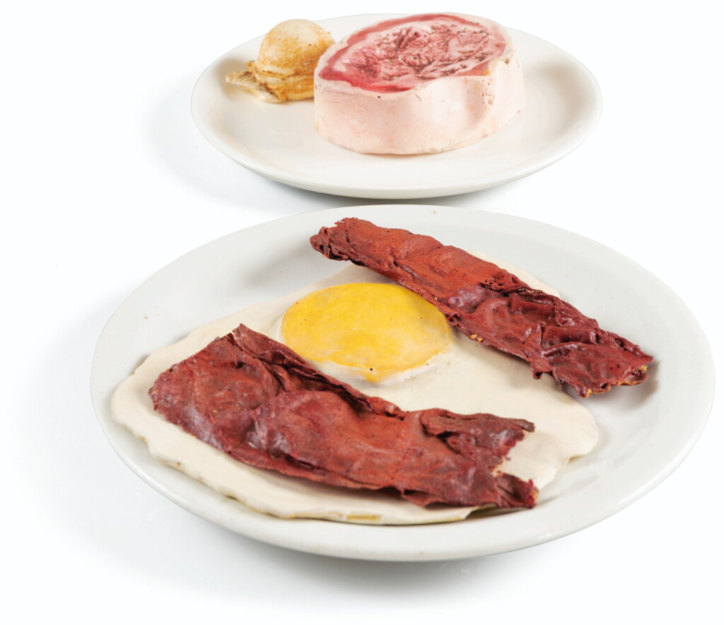 View full screen - View 1 of Lot 4. Bacon and Egg; Ice Cream, and Beef Steak.