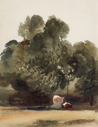 View full screen - View 1 of Lot 220. Trees with Cattle.