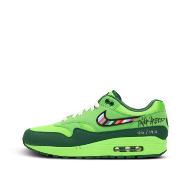 View full screen - View 1 of Lot 7. Tinker Hatfield Signed | Nike ‘Ducks of a Feather’ Air Max 1 | Size 9.5 | 46/120.