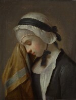 Young woman crying