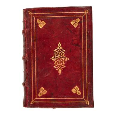 View full screen - View 1 of Lot 189. Lippomano, Espositioni sopra il simbolo apostolico, Venice, 1545, red morocco by Maestro Luigi for a member of the Ciocchi del Monte family.