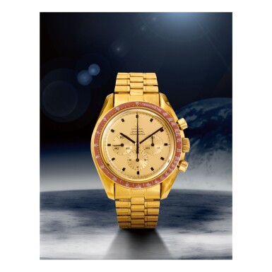 全螢幕檢視 - 查看49OMEGA | SPEEDMASTER REF 145.022-69 'APOLLO XI 1969', A YELLOW GOLD CHRONOGRAPH WRISTWATCH WITH BRACELET, MADE IN 1969的1