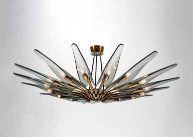View full screen - View 1 of Lot 185. "Dahlia" Chandelier.