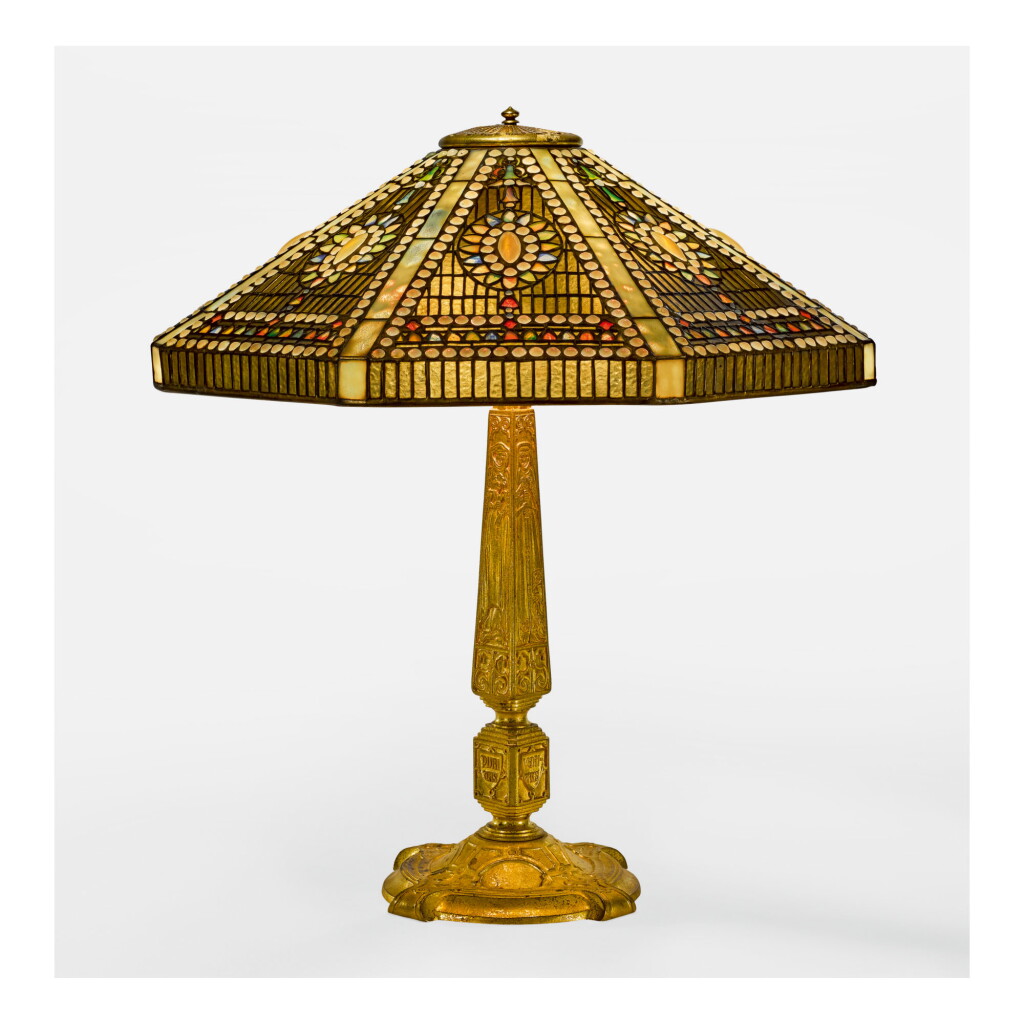 View full screen - View 1 of Lot 66. TIFFANY STUDIOS | "EMPIRE JEWEL" TABLE LAMP.