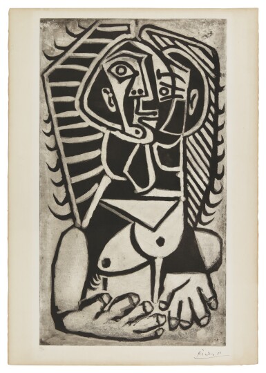 View full screen - View 1 of Lot 37. PABLO PICASSO | L'ÉGYPTIENNE (B. 736; BA. 906).