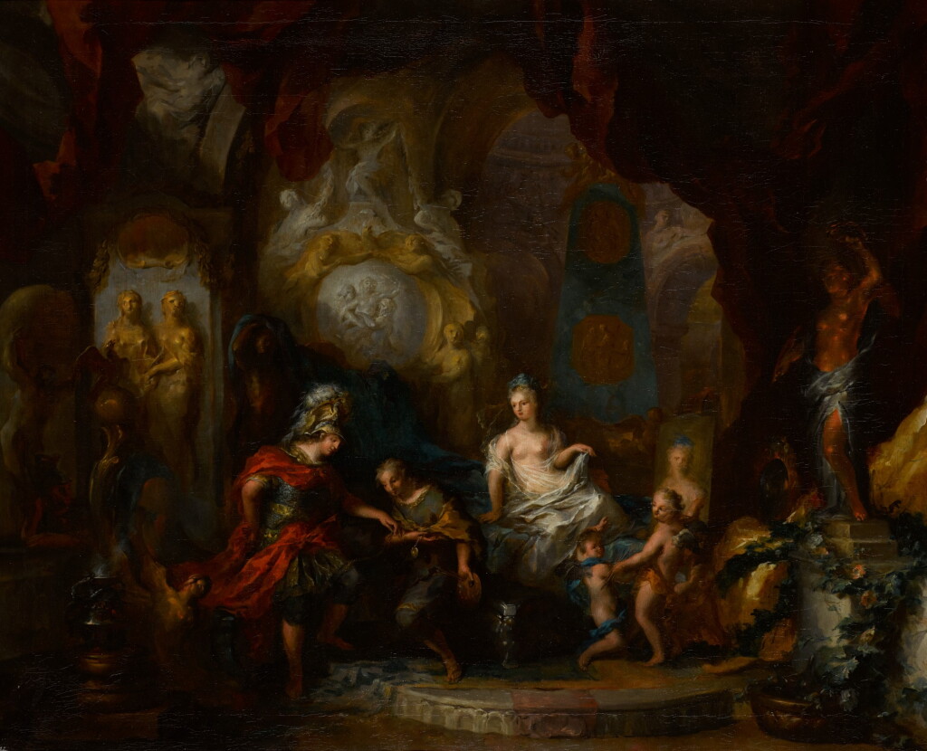 View full screen - View 1 of Lot 11. OTTOMAR ELLIGER THE YOUNGER | Apelles before Alexander the Great and Campaspe.