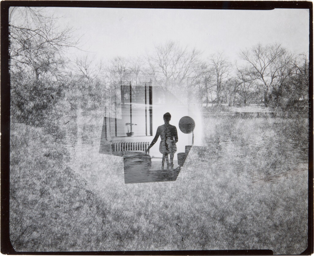 View full screen - View 1 of Lot 38. HARRY CALLAHAN | 'DOUBLE EXPOSURE (WOODS WITH INSET OF ELEANOR)', 1953.