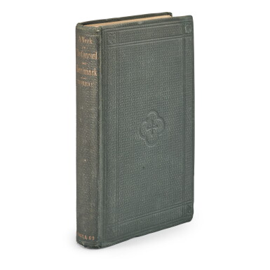 View full screen - View 1 of Lot 67. THOREAU, HENRY DAVID | A Week on the Concord and Merrimack Rivers. Boston: Ticknor and Fields, 1862.