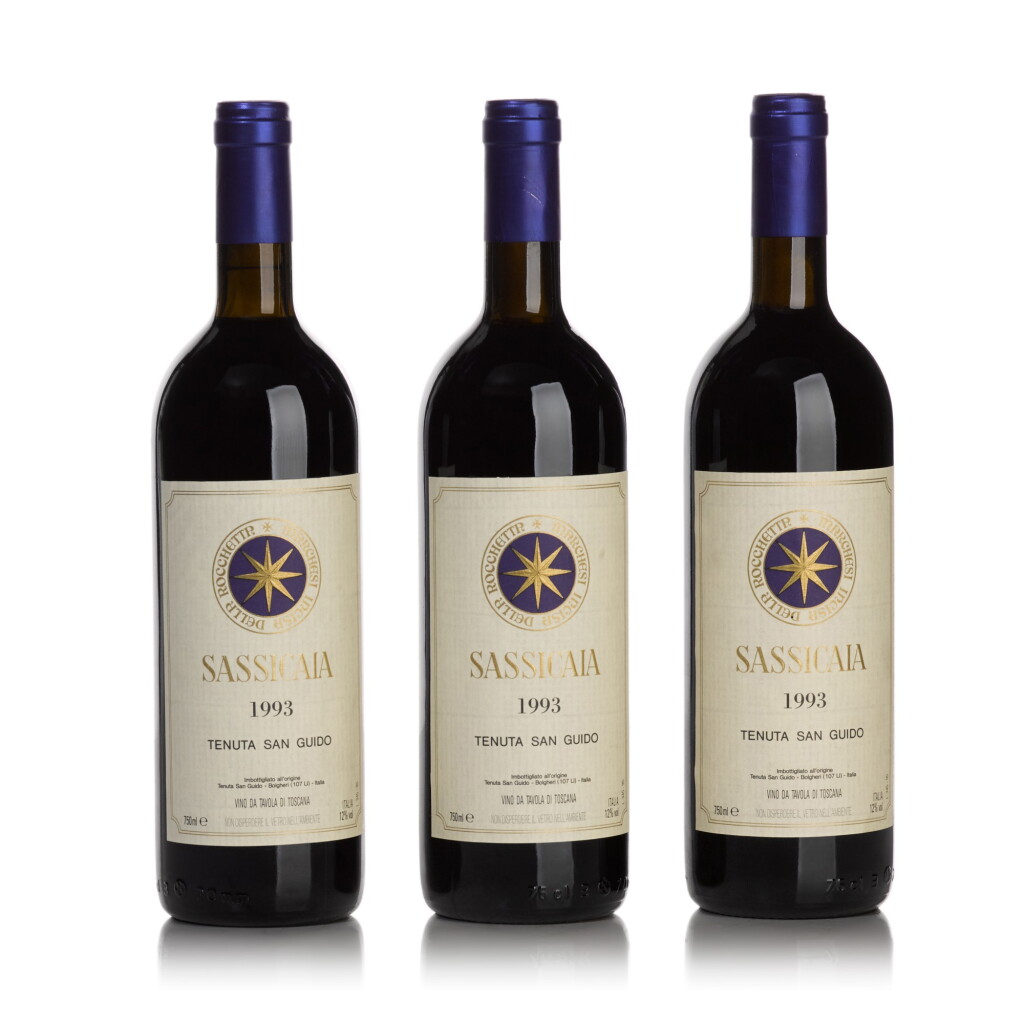 View full screen - View 1 of Lot 329. Sassicaia 1993 Tenuta San Guido (5 BT).