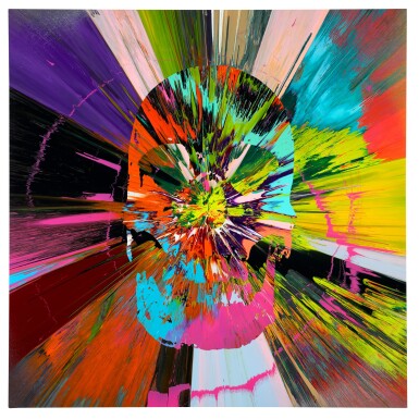 View full screen - View 1 of Lot 868. DAMIEN HIRST | BEAUTIFUL APOCATEQUIL NARCISSISM PAINTING.