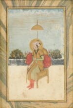 A Seated Portrait of the Mughal Emperor Jahangir, North India, 19th century