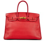 Rouge Vif Swift Birkin 35 Gold Hardware, 2009