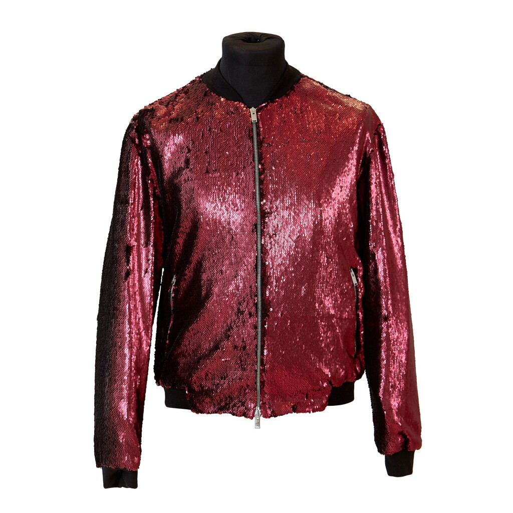 View full screen - View 1 of Lot 9. Mick Jagger’s 'No Filter' European Tour Red Sequin Jacket, 2017.