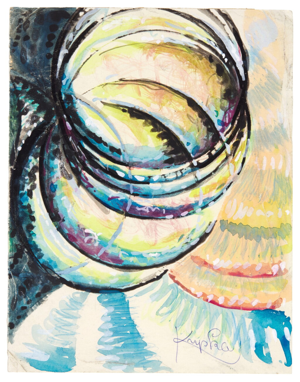 View full screen - View 1 of Lot 402. Composition abstraite.
