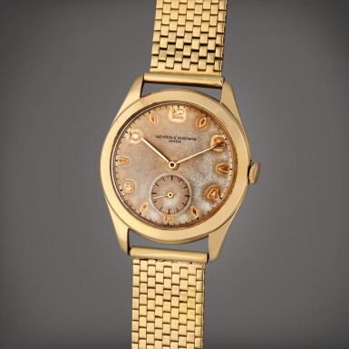 View full screen - View 1 of Lot 502. A yellow gold wristwatch with bracelet, Circa 1975.