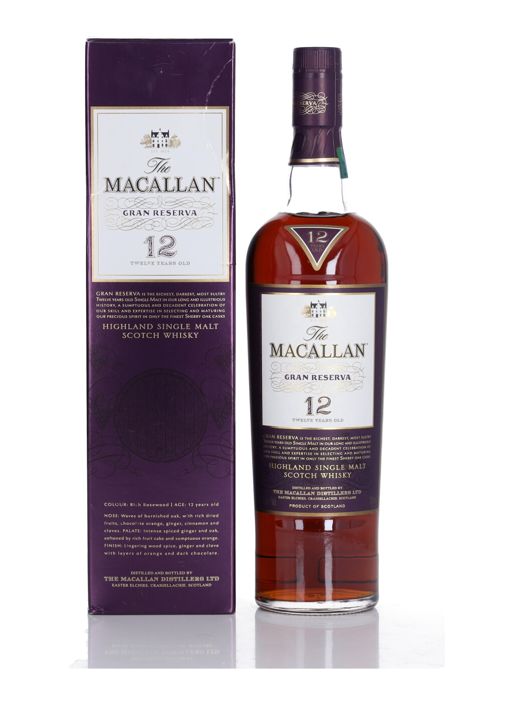 View full screen - View 1 of Lot 46. The Macallan 12 Year Old Gran Reserva 45.6 abv NV (1 Bottle 70cl).