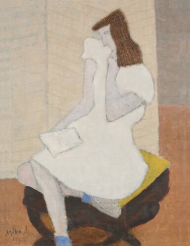 View full screen - View 1 of Lot 342. Girl in White Dress.