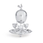 A Victorian electroplate egg boiler, late 19th century