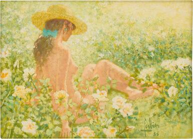 View full screen - View 1 of Lot 641. Les Rosiers blancs.