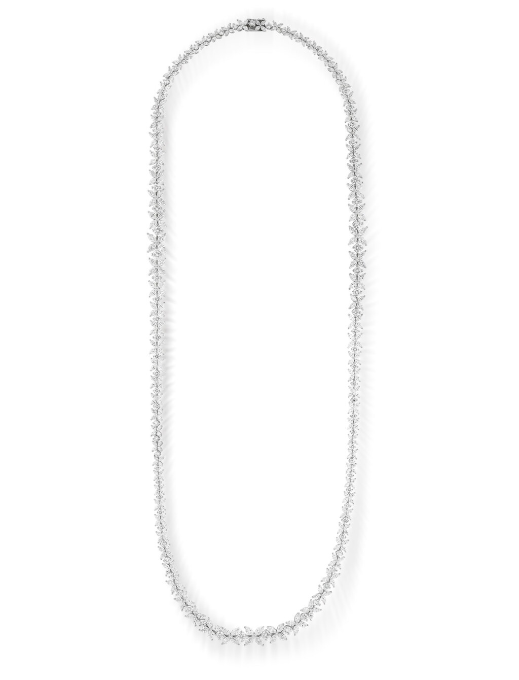 View full screen - View 1 of Lot 211. Collier diamants | Diamond necklace.