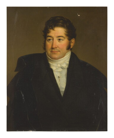 View full screen - View 1 of Lot 35. ALBERT GREGORIUS | PORTRAIT OF A GENTLEMAN, HALF LENGTH.