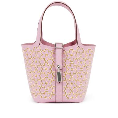 View full screen - View 1 of Lot 16. Mauve Sylvestre Lucky Daisy Swift Micro Picotin Lock 14 Palladium Hardware, 2022.