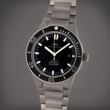 View full screen - View 1 of Lot 421. Aquatimer, Reference 3536-001 | A titanium wristwatch with date and bracelet | Circa 2005.