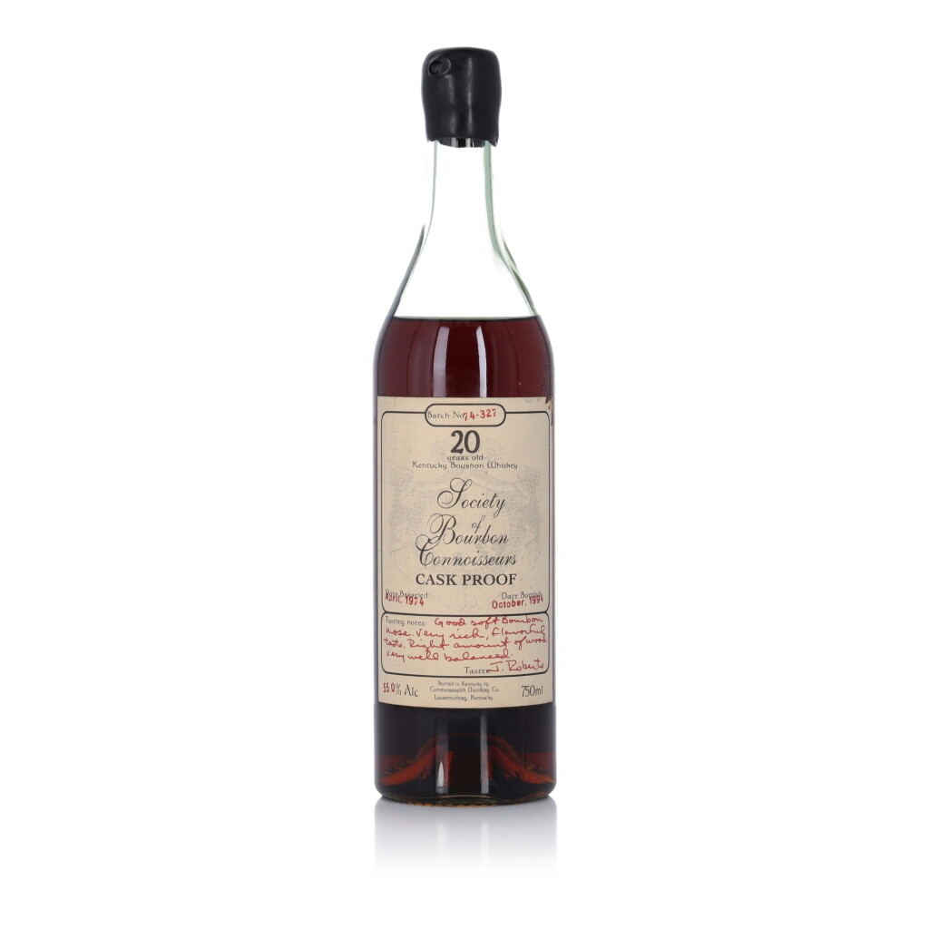 View full screen - View 1 of Lot 66. Society of Bourbon Connoisseurs Cask Proof 20 Year Old 55.0 abv 1974 (1 BT 75cl).