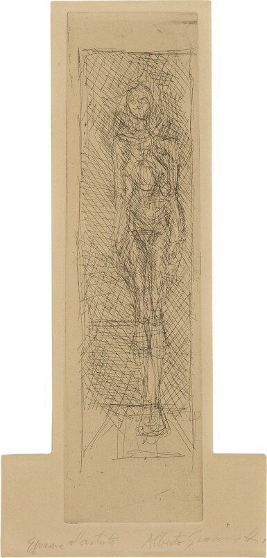 View full screen - View 1 of Lot 167. ALBERTO GIACOMETTI | NUDE FACING FRONT (LUST 65).