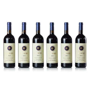 View full screen - View 1 of Lot 70. Sassicaia 2015 (6 BT).