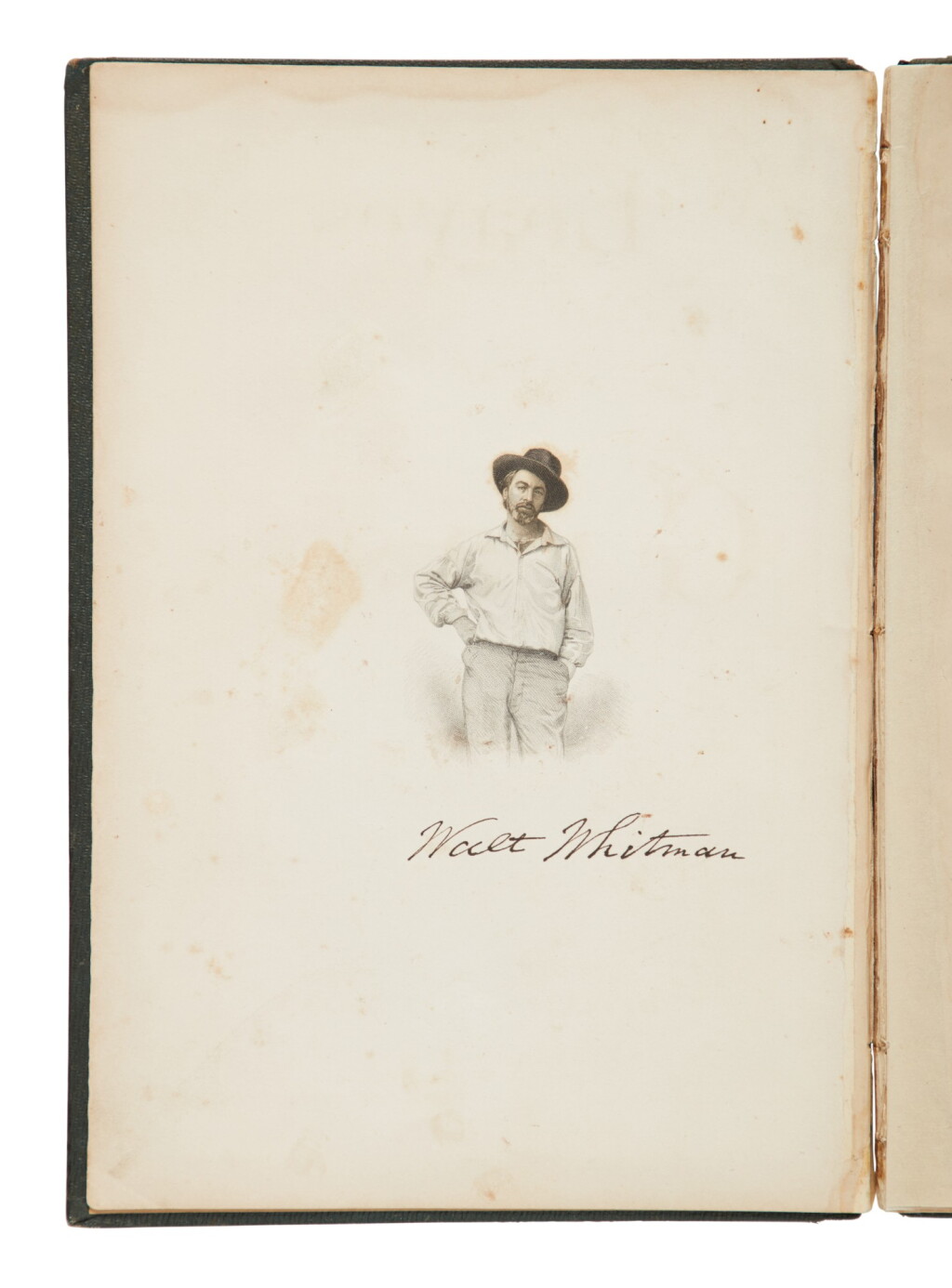 View full screen - View 1 of Lot 116. Whitman, Walt | "America's second Declaration of Independence" — signed by Whitman.