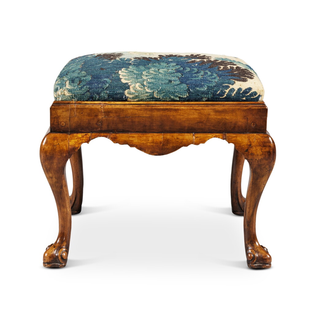 View full screen - View 1 of Lot 493. A George I Walnut Stool, Circa 1720.