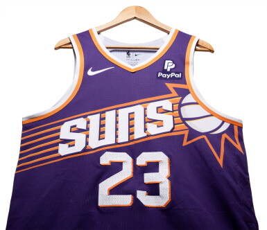 View full screen - View 1 of Lot 140. Eric Gordon Phoenix Suns 2024 NBA Playoffs Western Conference Round 1 Game Worn Icon Edition Jersey | Game 1.