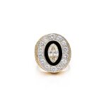 Gold, Diamond and Onyx Ring