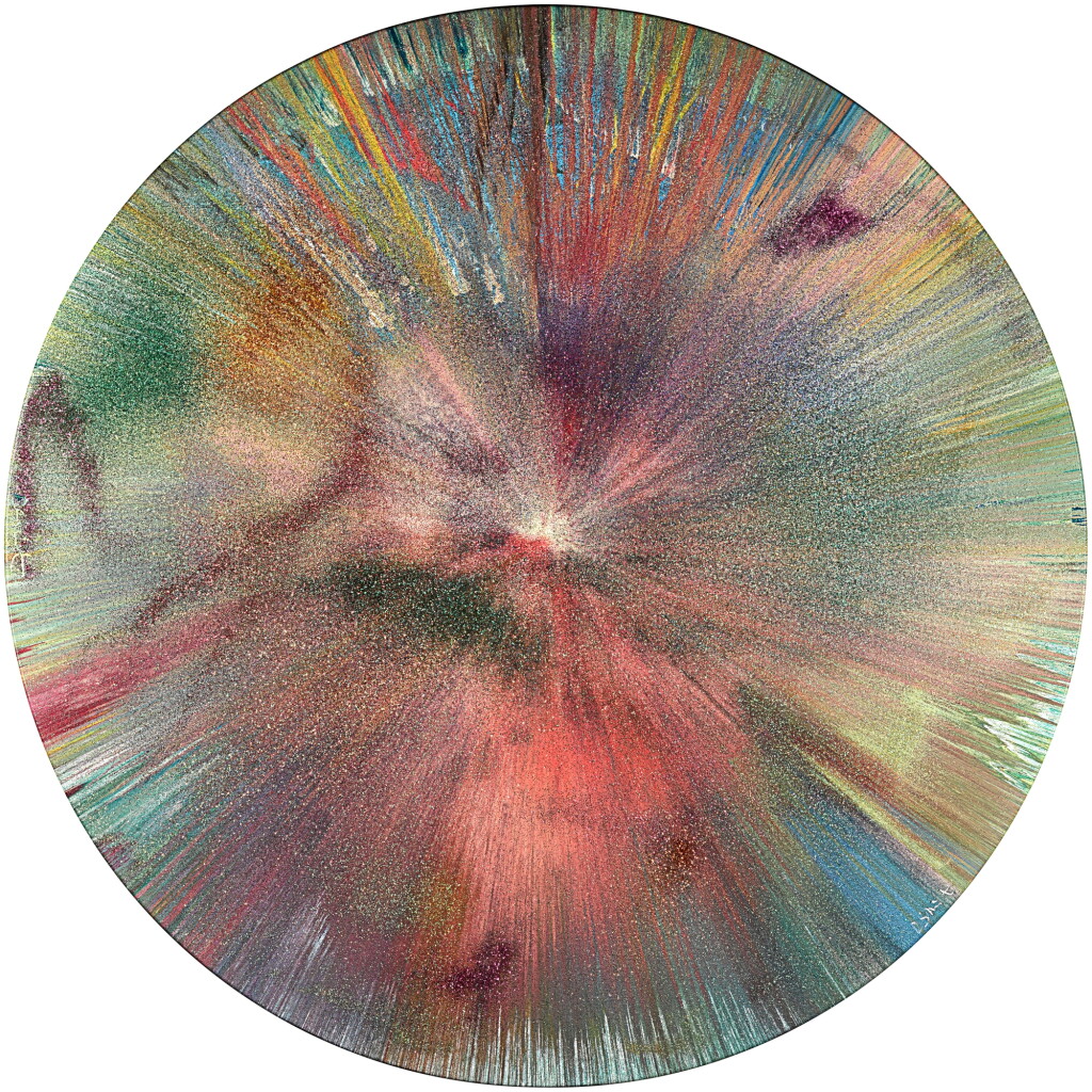 View full screen - View 1 of Lot 348. beautiful celebration at least through a superficial universe painting, with diamonds.