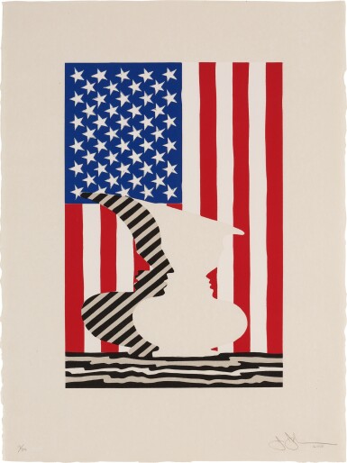 View full screen - View 1 of Lot 23. Untitled (Flag and Vase).