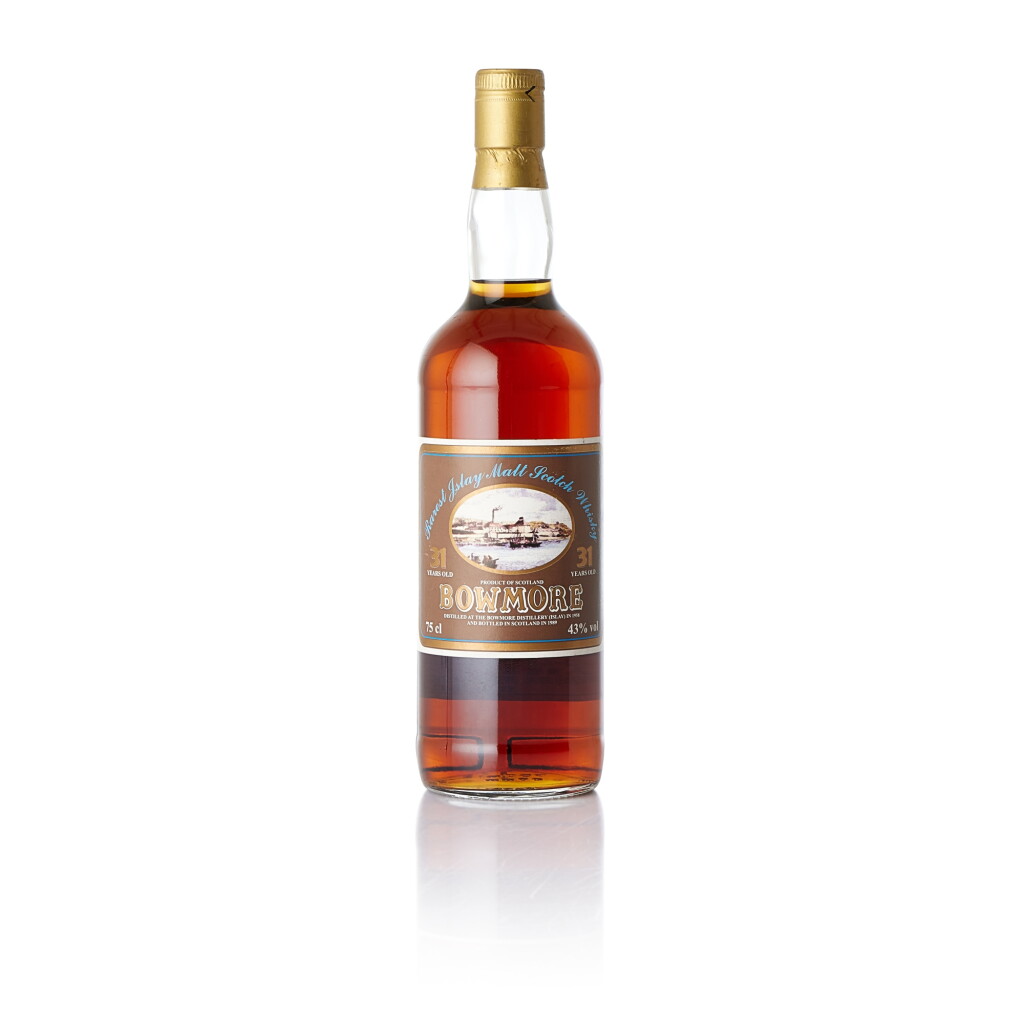 View full screen - View 1 of Lot 6563. Bowmore 31 Year Old (Brown Intertrade Label) 43.0 abv 1958 (1 BT75).