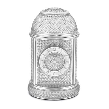 View full screen - View 1 of Lot 2182. Mini Pendulette "Crystal Chandeliers", Reference 10005M-001 | A baccarat crystal dome clock, Circa 2017 | 百達翡麗 | Mini Pendulette " Crystal Chandeliers" 型號10005M-001 | Baccarat水晶座鐘,約2017年製.