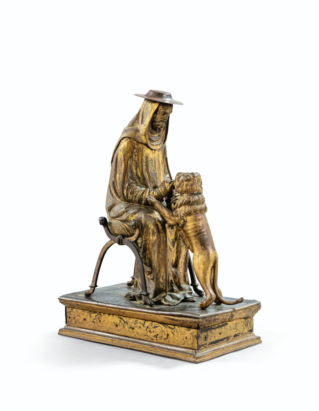View full screen - View 1 of Lot 11. ITALIAN, 17TH CENTURY, AFTER THE MODEL BY BARTOLOMEO BELLANO (1437-1496) | SAINT JÉRÔME AND THE LION.
