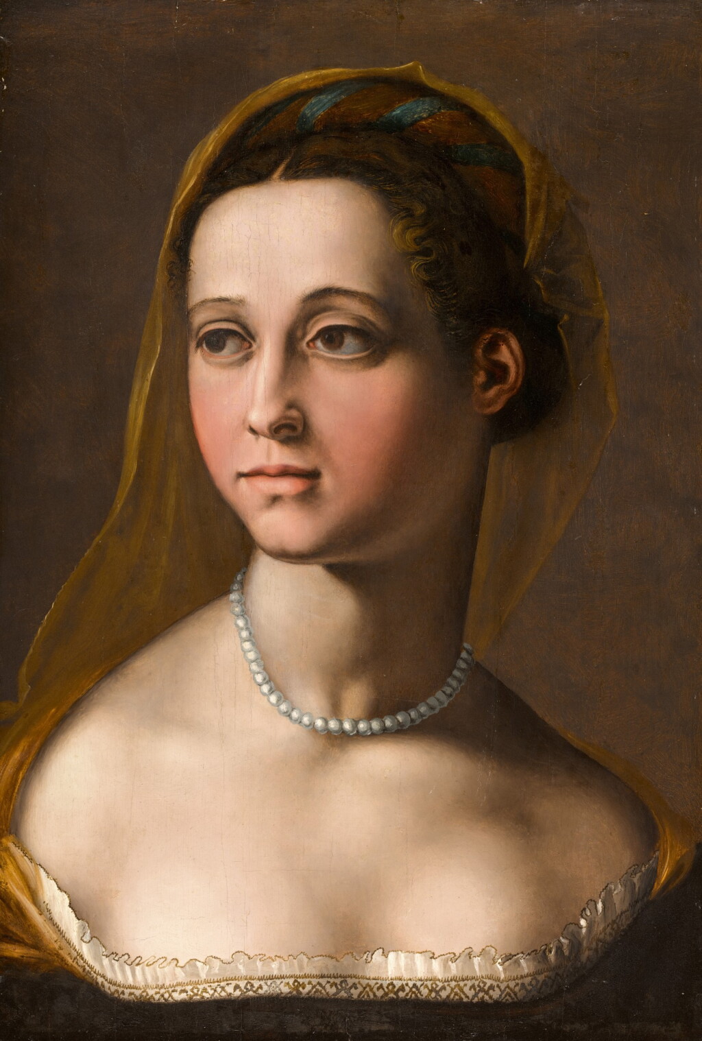 View full screen - View 1 of Lot 121. Portrait of a woman, head and shoulders |《女子肖像,頭與肩》.