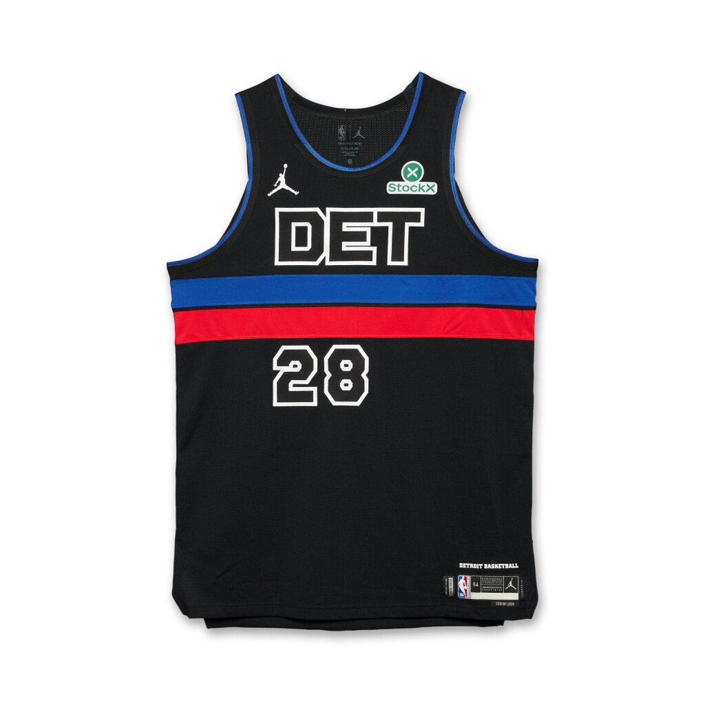 View full screen - View 1 of Lot 26. Isaiah Stewart Detroit Pistons 2025-2026 Emirates NBA Cup Game Worn Statement Edition Jersey | Matched to 2 Games .