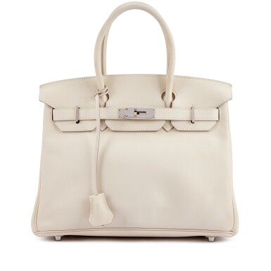 View full screen - View 1 of Lot 9811. Craie Swift Birkin 30 Palladium Hardware, 2010.