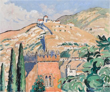 View full screen - View 1 of Lot 15. The Sacromonte from the Alhambra Granada.